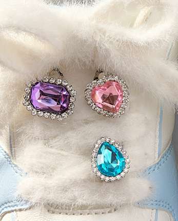 Girls Jeweled Shoe Charm 7-Piece Set