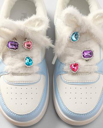 Girls Jeweled Shoe Charm 8-Pack