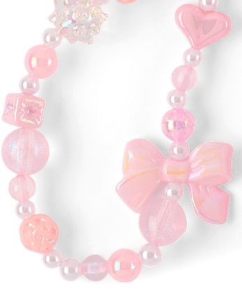 Bijou de sac en perles en forme de cœur pour fille