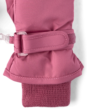 Toddler Girls Print Ski Mittens