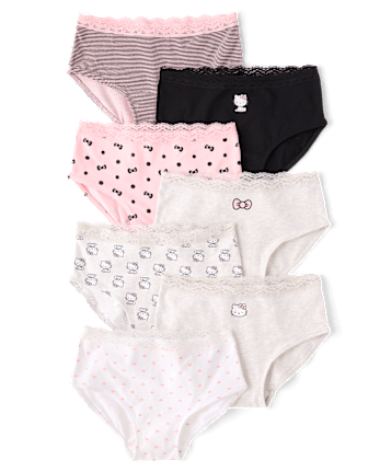Girls Hello Kitty® Hipster Underwear 7-Pack