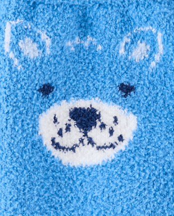 Toddler Boys Bear Cozy Socks 2-Pack