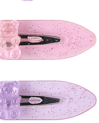 Girls Candy Bear 7-Piece Hair Set