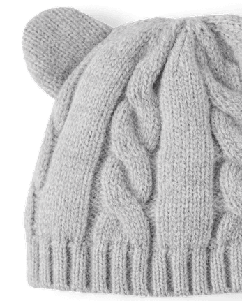 Baby Boys Bear Cable Knit 2-Piece Cold Weather Set