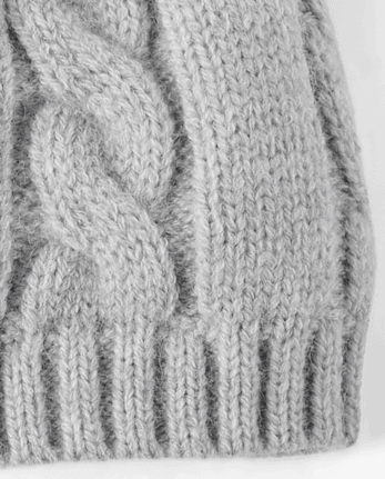 Baby Boys Bear Cable Knit 2-Piece Cold Weather Set