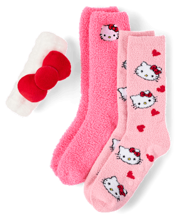 Girls Hello KittyÂ® 3-Piece Cozy Accessories Set