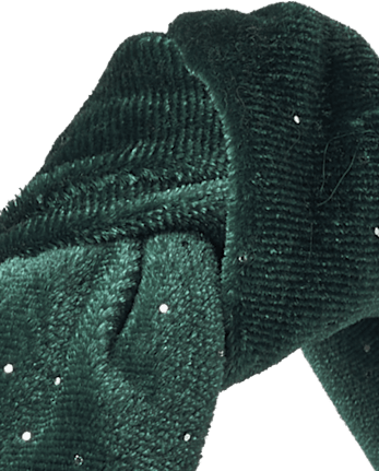 Girls Velour Top Knot Headband