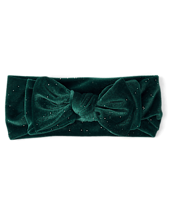 Baby Girls Velour Bow Headwrap