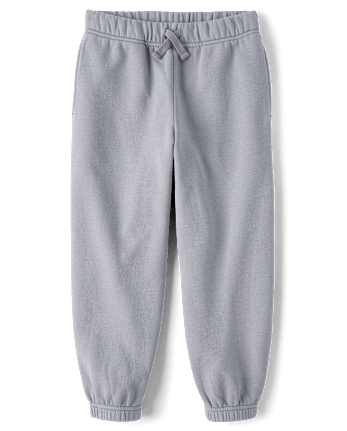 Pantalon de jogging en polaire de qualité supérieure teint en pièce pour enfants