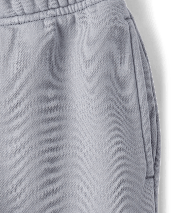 Pantalon de jogging en polaire de qualité supérieure teint en pièce pour enfants