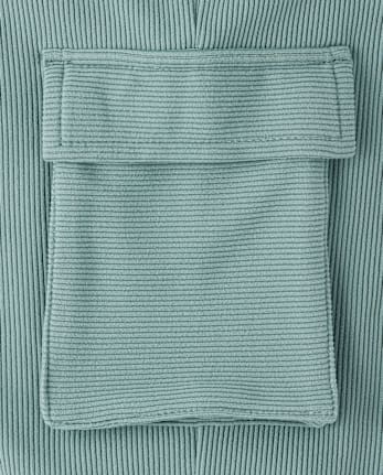 Kids Sueded Rib Cargo Jogger Pants