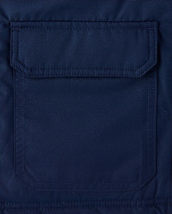 Parka utilitaire doublée en micropolaire pour enfant