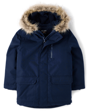 Kids Microfleece Lined Utility Parka Jacket