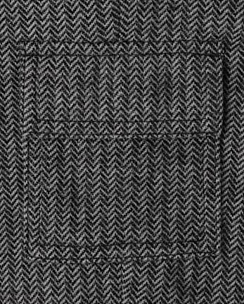 Boys Herringbone Luxe Cozy Knit Baggy Cargo Pants