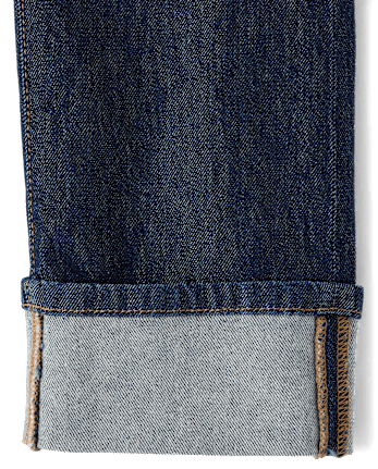 Boys Roll Cuff 90s Loose Jeans