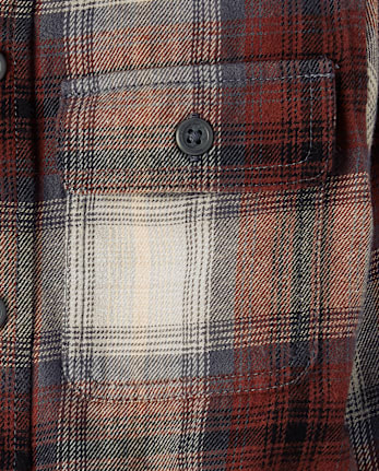 Kids Plaid Flannel Button Up Shirt