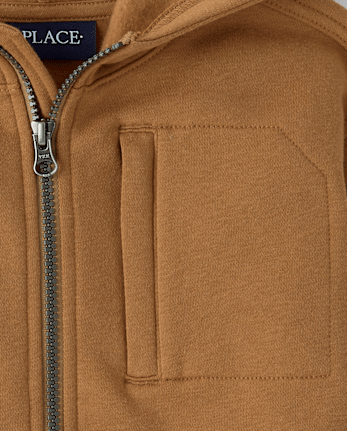 Sweat à capuche zippé en polaire de qualité supérieure pour enfants