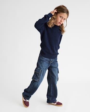 Kids Baggy Cargo Jeans