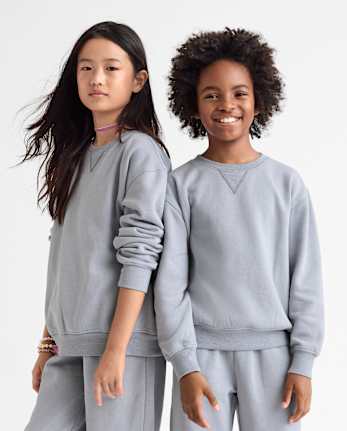 Boys Garment Dyed Premium Fleece Sweatshirt