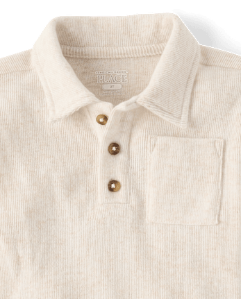 Baby And Toddler Boys Plush Rib Polo