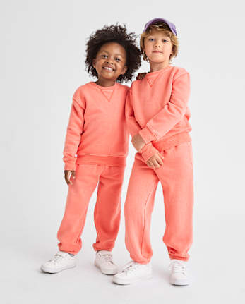 Baby And Toddler Garment Dyed Premium Fleece Jogger Pants