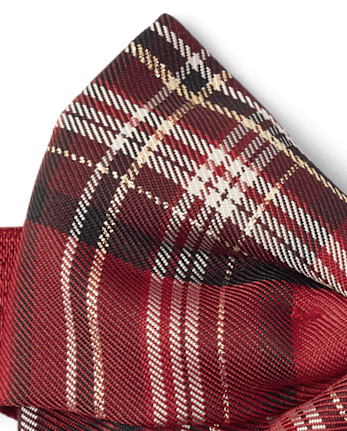 Bandeau à nœud en satin à carreaux pour bébés et petites filles