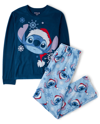 Mens Matching Family Stitch™ Santa Hat Pajamas