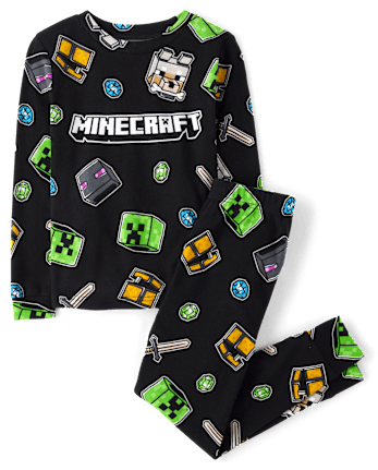 Boys Minecraftâ¢ Snug Fit Cotton Pajamas