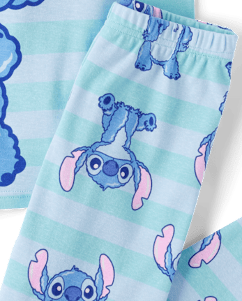 Girls Stitch Snug Fit Cotton Pajamas