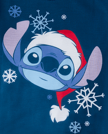 Kids Matching Family Stitch™ Santa Hat Pajamas