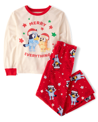 Kids Matching Family Blueyâ¢ Merry Everything Pajamas