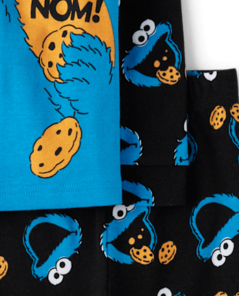 Baby And Toddler Boys Cookie Monster™ Snug Fit Cotton Pajamas