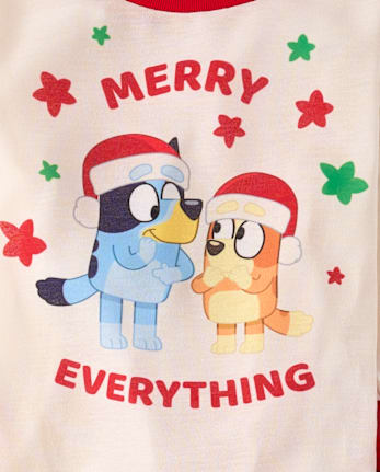 Baby And Toddler Matching Family Blueyâ¢ Merry Everything Pajamas