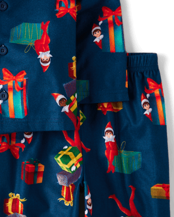 Baby And Toddler Matching Family The Elf On The Shelfâ¢ Button Front Pajamas