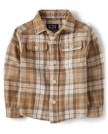 Baby And Toddler Boys Plaid Flannel Button Up Shirt