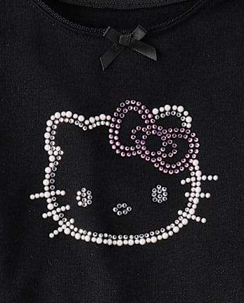 Girls Hello Kitty® Embellished Ribbed Baby Tee