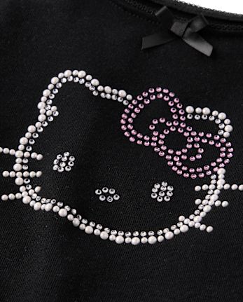 Girls Hello Kitty® Embellished Ribbed Baby Tee