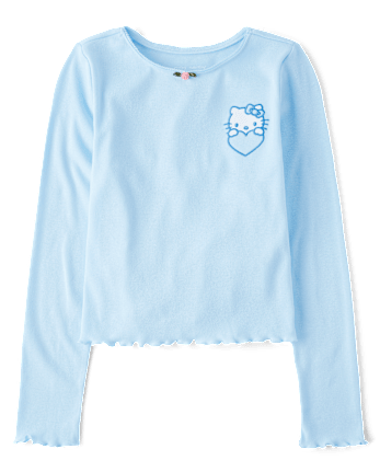 Girls Hello Kitty® Embellished Ribbed Baby Tee