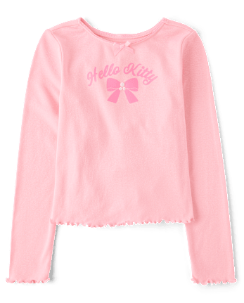 Girls Hello Kitty® Embellished Ribbed Baby Tee