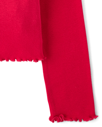 Girls Hello KittyÂ® Rhinestone Mug Ribbed Baby Tee