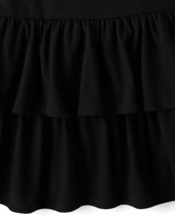 Girls Hello KittyÂ® Rhinestone Tiered Drop Waist Dress