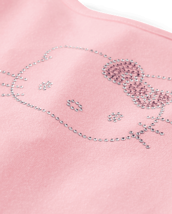 Girls Hello Kitty® Rhinestone Tiered Drop Waist Dress