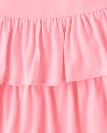 Girls Hello Kitty® Rhinestone Tiered Drop Waist Dress