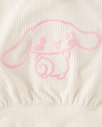 Girls Hello Kitty® Embroidered Velour Zip Up Hoodie