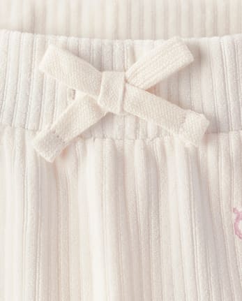 Girls Hello KittyÂ® Embroidered Velour Flare Lounge Pants