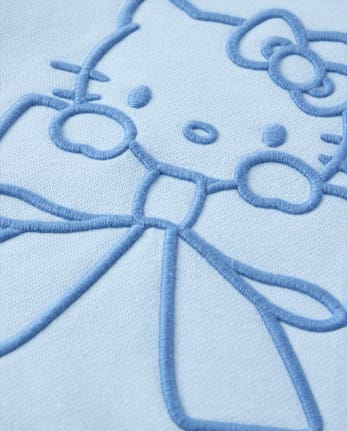 Girls Hello Kitty® Embroidered Premium Fleece Sweatshirt