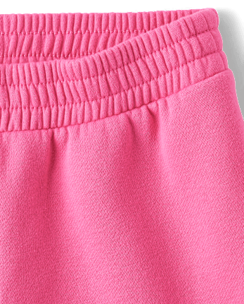 Girls Hello Kitty® Embroidered Premium Fleece Wide Leg Lounge Pants
