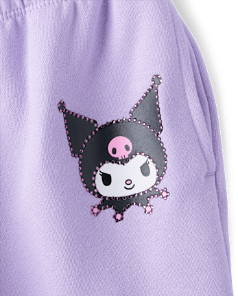 Girls Hello Kitty® Rhinestone Premium Fleece Cargo Jogger Pants