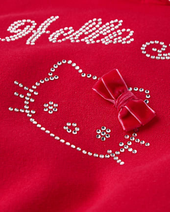 Girls Hello Kitty® Embellished Premium Fleece Hoodie