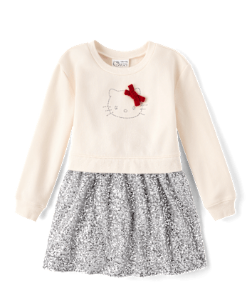 Girls Hello Kitty® Rhinestone Sweatshirt Dress